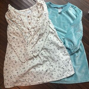 Set Of Two Carters Long Sleeve Dresses Size 3T